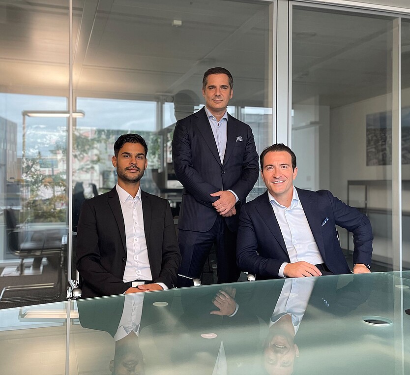 from left to right: Ruben Ramasawmy, Benoît Dreyer, Thomas Heran